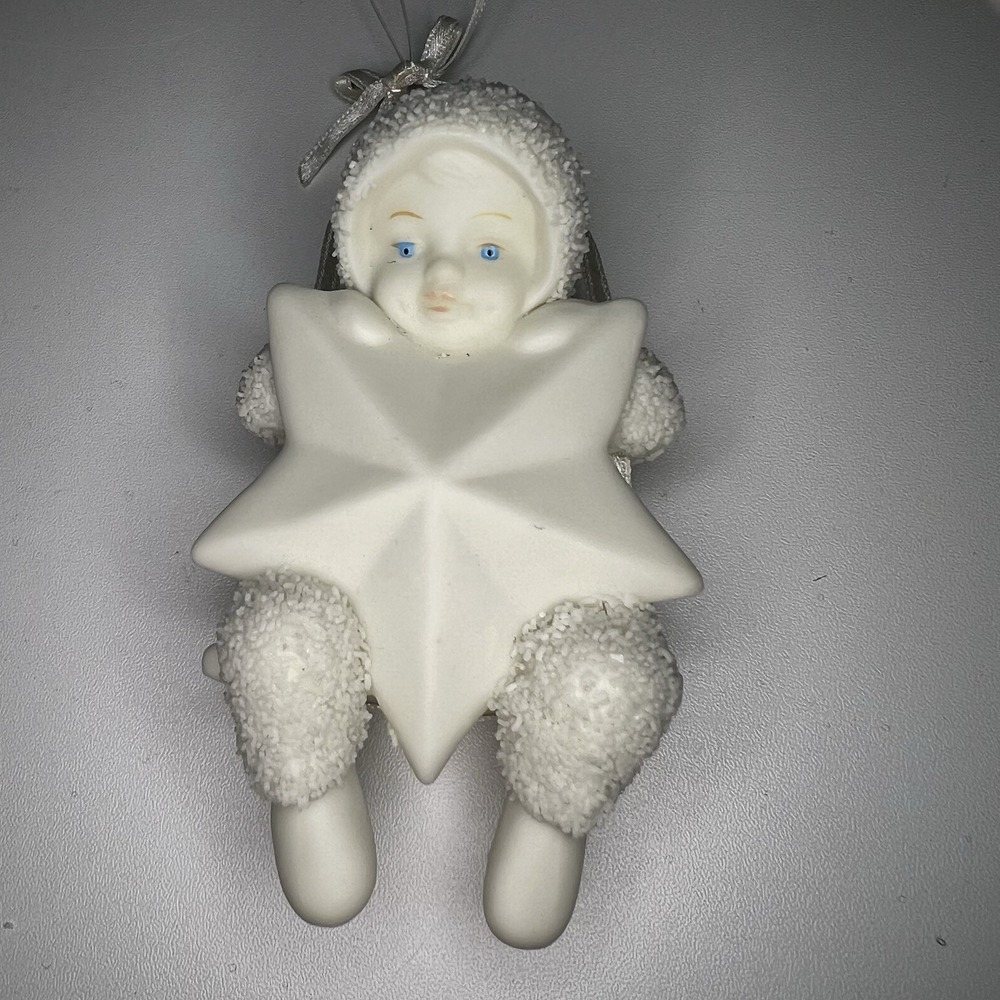Department 56 Snowbabies Swinging on a Star Christmas Ornament #68101 No Box